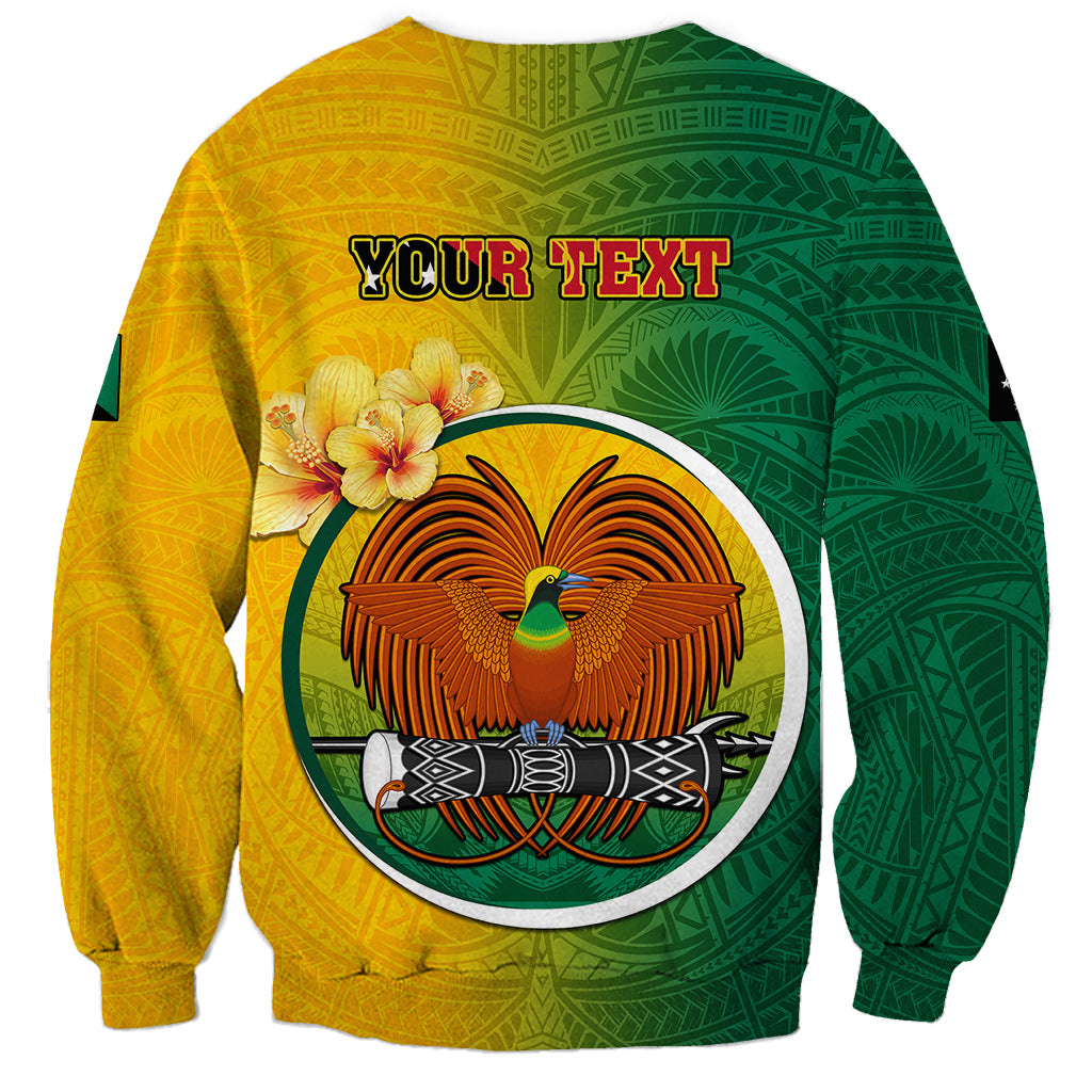 Personalized Papua New Guinea Enga Province Sweatshirt Mix Coat Of Arms Polynesian Pattern LT05 - Polynesian Pride
