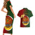 Papua New Guinea Chimbu Province Couples Matching Short Sleeve Bodycon Dress and Hawaiian Shirt Mix Coat Of Arms Polynesian Pattern LT05 - Polynesian Pride