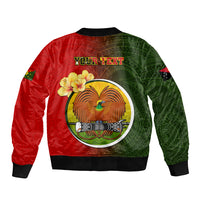 Personalized Papua New Guinea Eastern Highlands Province Bomber Jacket Mix Coat Of Arms Polynesian Pattern LT05 - Polynesian Pride