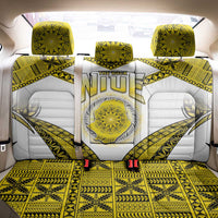 Niue The Rock Of Polynesia Back Car Seat Cover Peniamina Gospel Day Yellow Version LT05 - Polynesian Pride