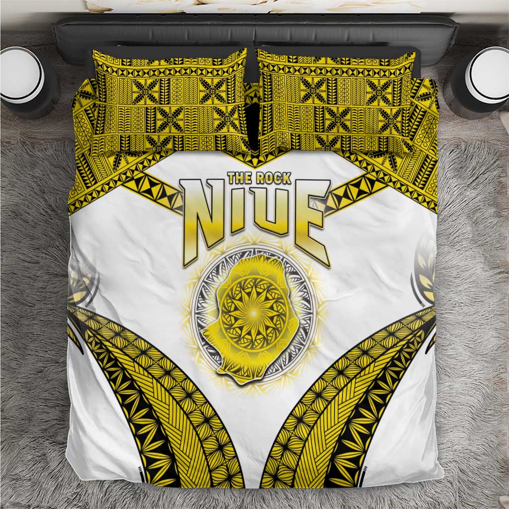 Niue The Rock Of Polynesia Bedding Set Peniamina Gospel Day Yellow Version LT05 Yellow - Polynesian Pride