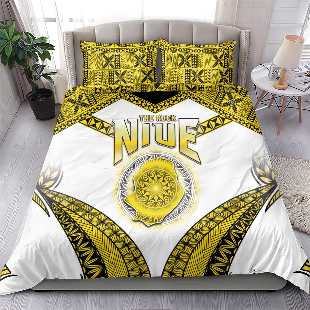 Niue The Rock Of Polynesia Bedding Set Peniamina Gospel Day Yellow Version LT05 - Polynesian Pride