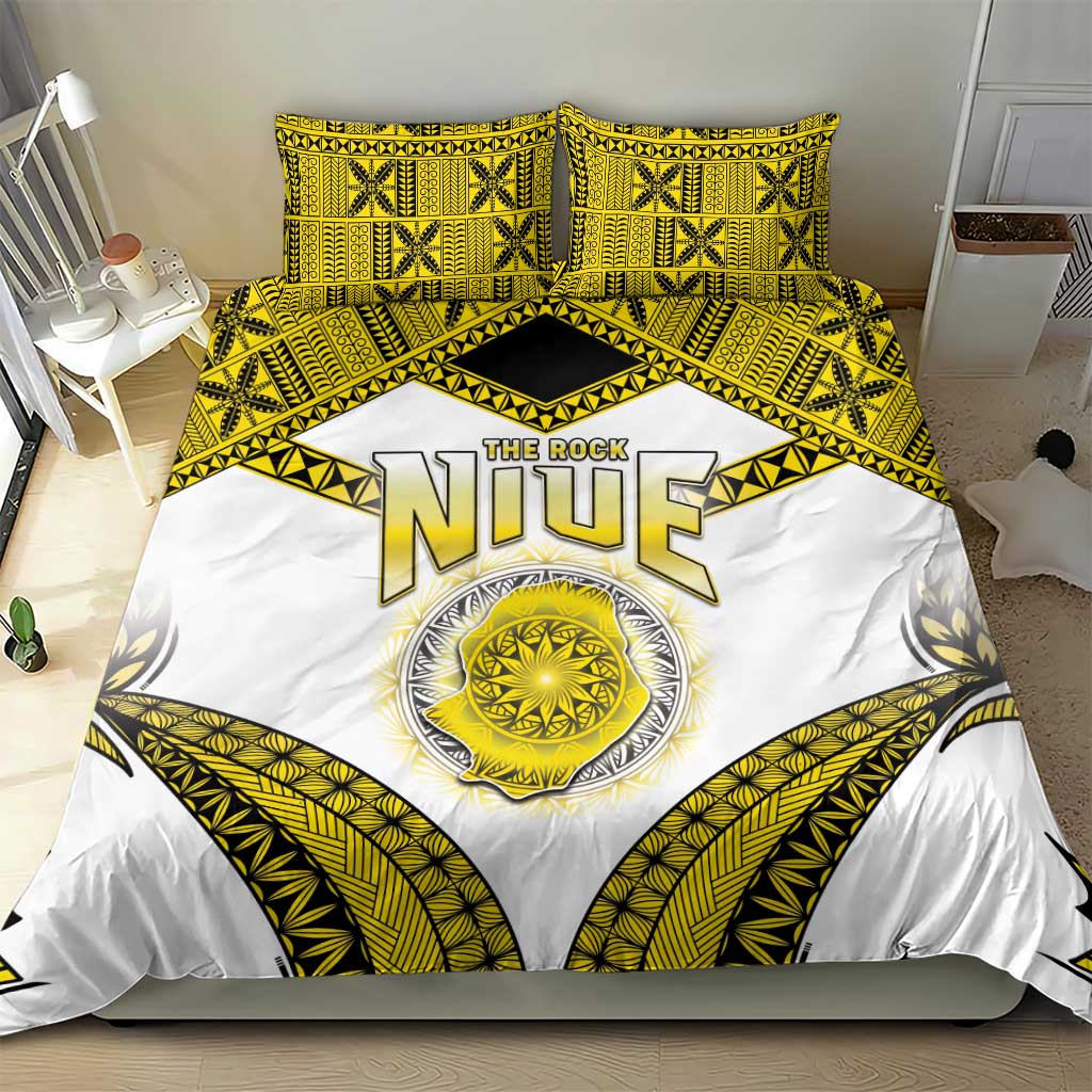 Niue The Rock Of Polynesia Bedding Set Peniamina Gospel Day Yellow Version LT05 - Polynesian Pride