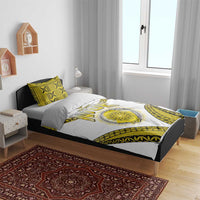Niue The Rock Of Polynesia Bedding Set Peniamina Gospel Day Yellow Version LT05 - Polynesian Pride