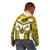 Personalised Niue The Rock Of Polynesia Kid Hoodie Peniamina Gospel Day Yellow Version