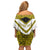 Personalised Niue The Rock Of Polynesia Off Shoulder Short Dress Peniamina Gospel Day Yellow Version