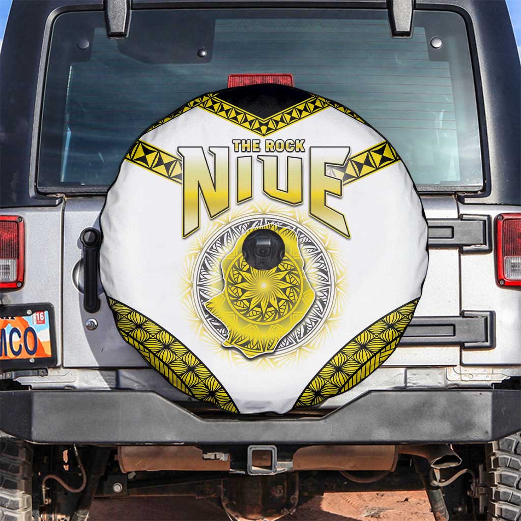 Niue The Rock Of Polynesia Spare Tire Cover Peniamina Gospel Day Yellow Version