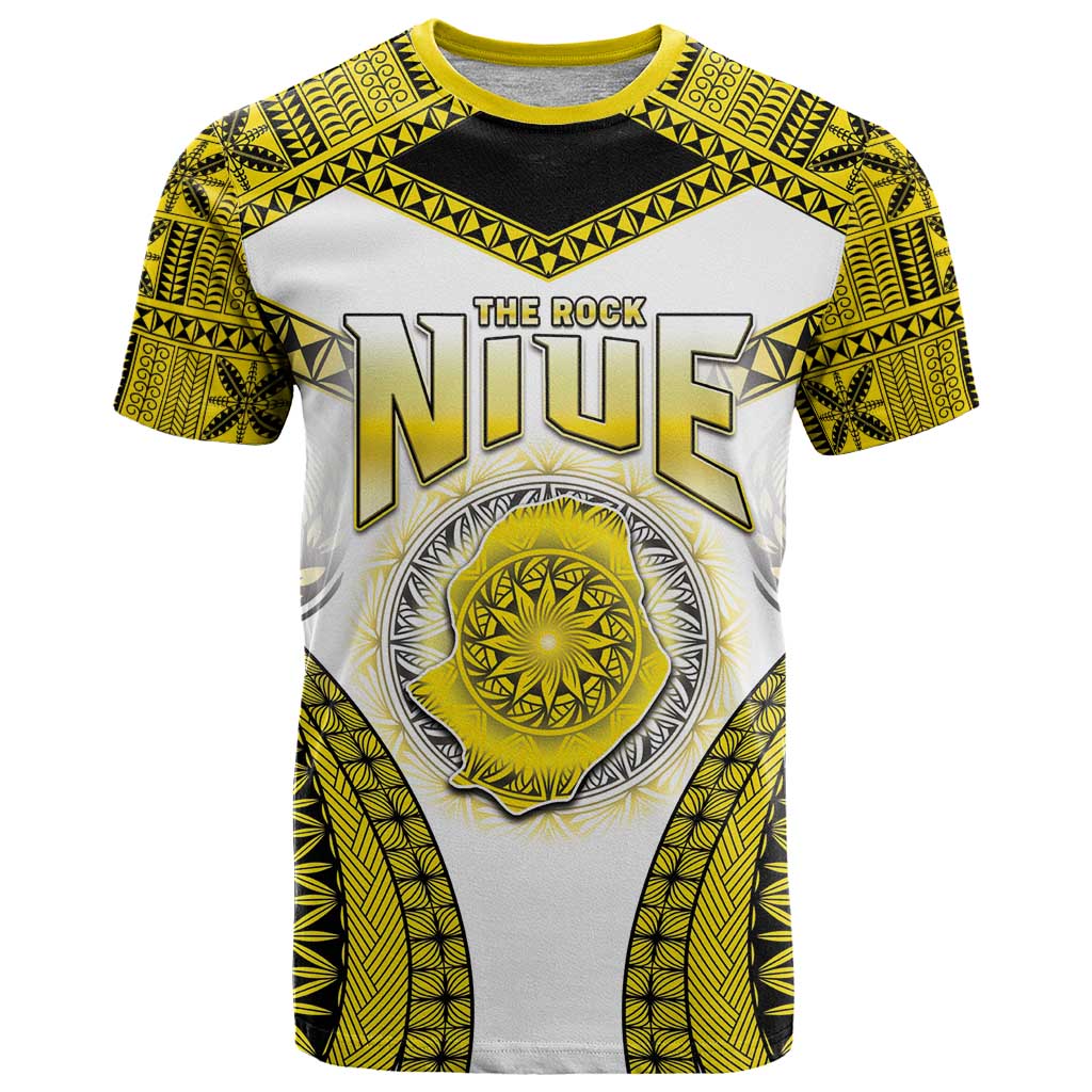 Personalised Niue The Rock Of Polynesia T Shirt Peniamina Gospel Day Yellow Version