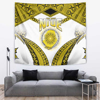 Niue The Rock Of Polynesia Tapestry Peniamina Gospel Day Yellow Version LT05 Yellow - Polynesian Pride