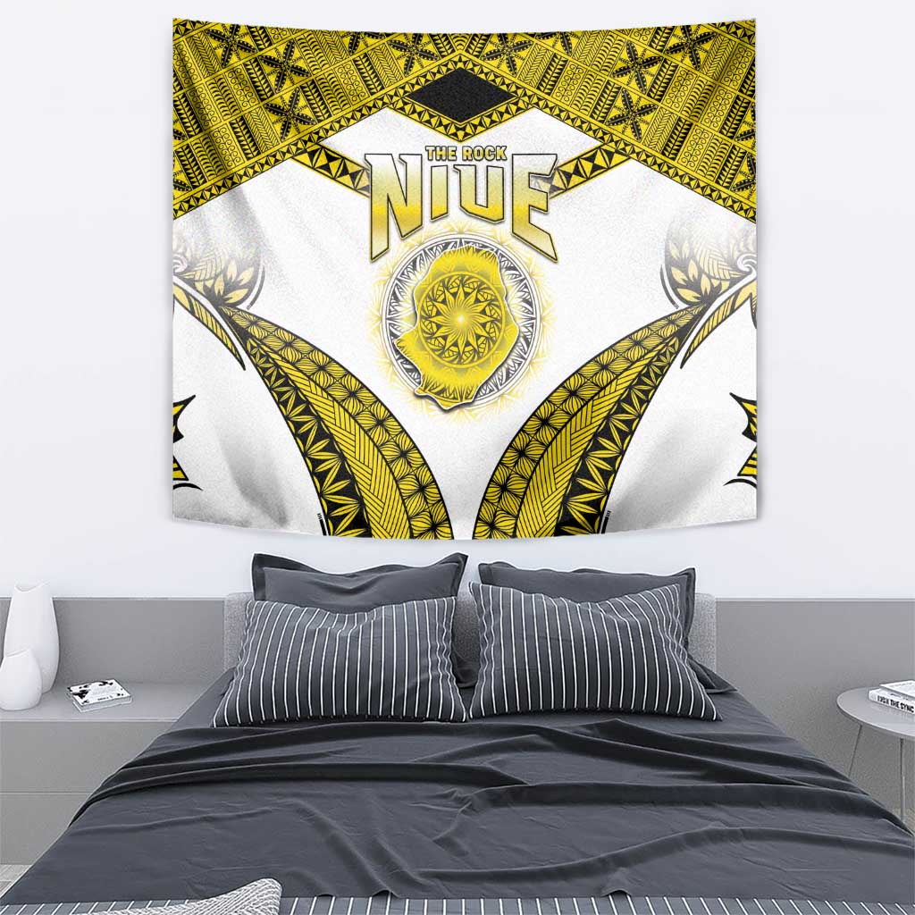 Niue The Rock Of Polynesia Tapestry Peniamina Gospel Day Yellow Version LT05 - Polynesian Pride