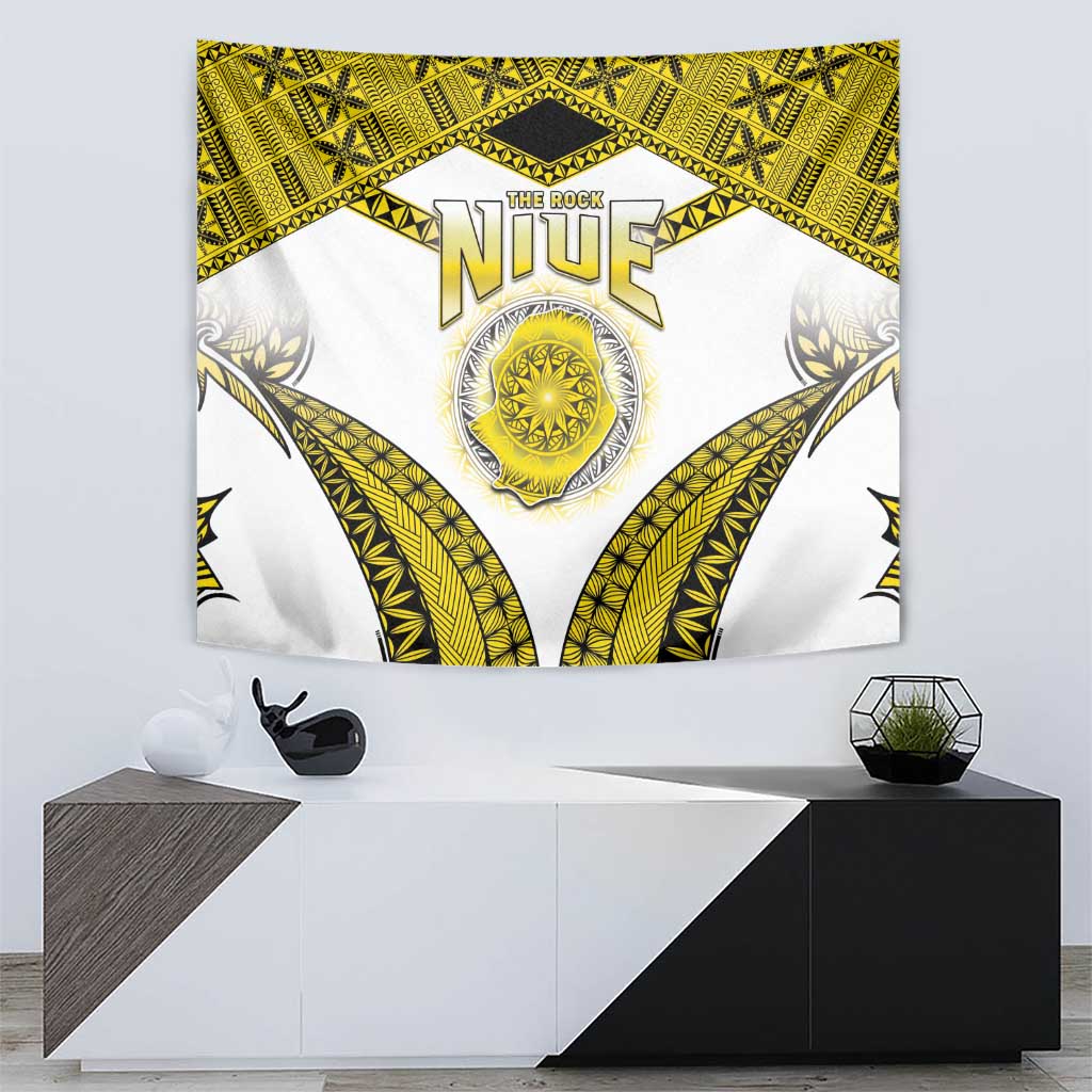 Niue The Rock Of Polynesia Tapestry Peniamina Gospel Day Yellow Version LT05 - Polynesian Pride