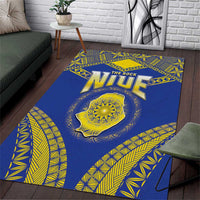 Niue The Rock Of Polynesia Area Rug Peniamina Gospel Day Blue Version LT05 Blue - Polynesian Pride