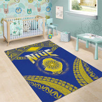 Niue The Rock Of Polynesia Area Rug Peniamina Gospel Day Blue Version LT05 - Polynesian Pride