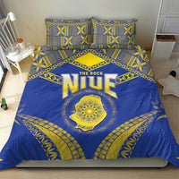 Niue The Rock Of Polynesia Bedding Set Peniamina Gospel Day Blue Version LT05 - Polynesian Pride