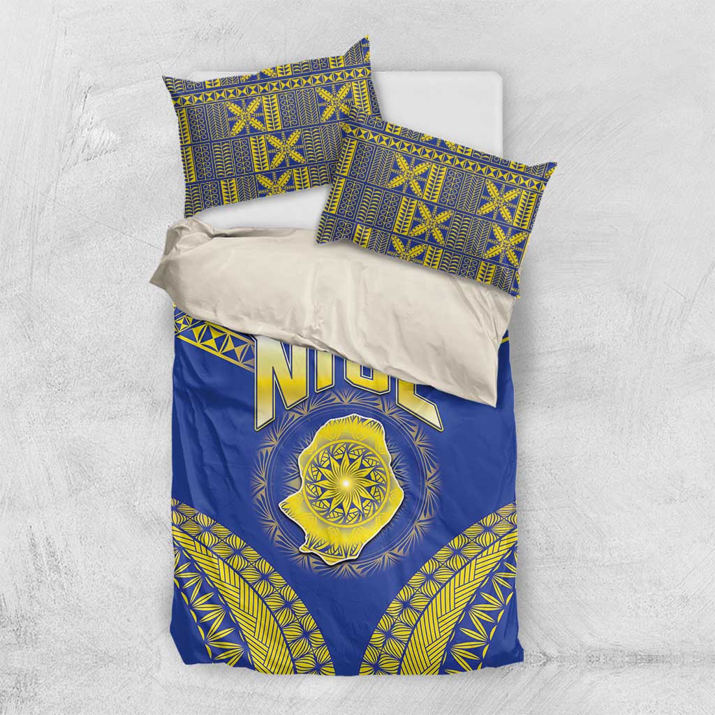 Niue The Rock Of Polynesia Bedding Set Peniamina Gospel Day Blue Version LT05 US Twin 172cm x 218cm Blue - Polynesian Pride