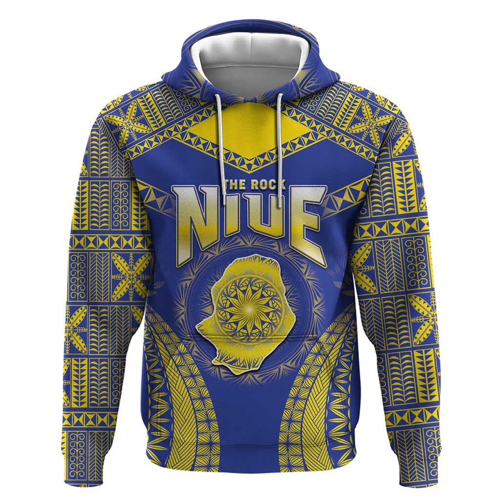 Personalised Niue The Rock Of Polynesia Hoodie Peniamina Gospel Day Blue Version LT05 Pullover Hoodie Blue - Polynesian Pride