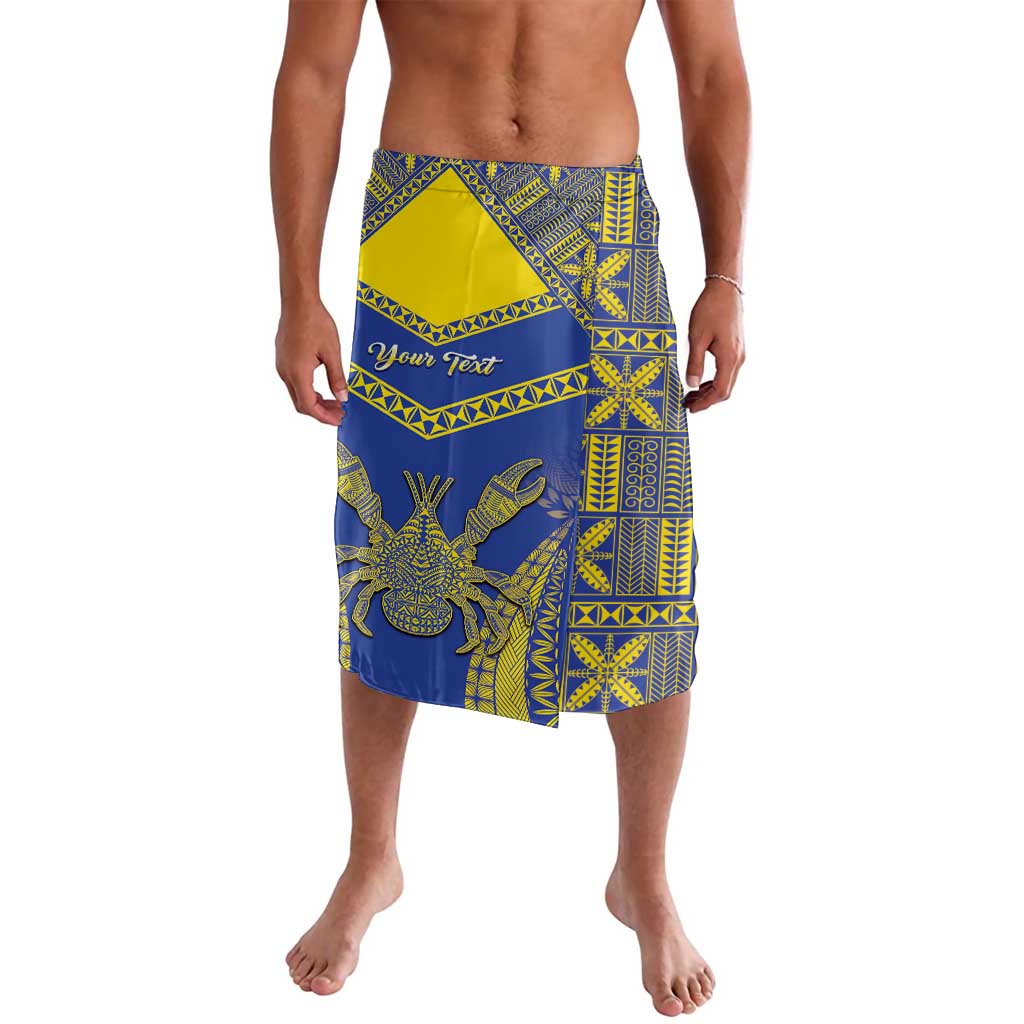 Personalised Niue The Rock Of Polynesia Lavalava Peniamina Gospel Day Blue Version