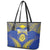 Niue The Rock Of Polynesia Leather Tote Bag Peniamina Gospel Day Blue Version