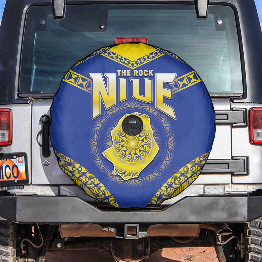 Niue The Rock Of Polynesia Spare Tire Cover Peniamina Gospel Day Blue Version