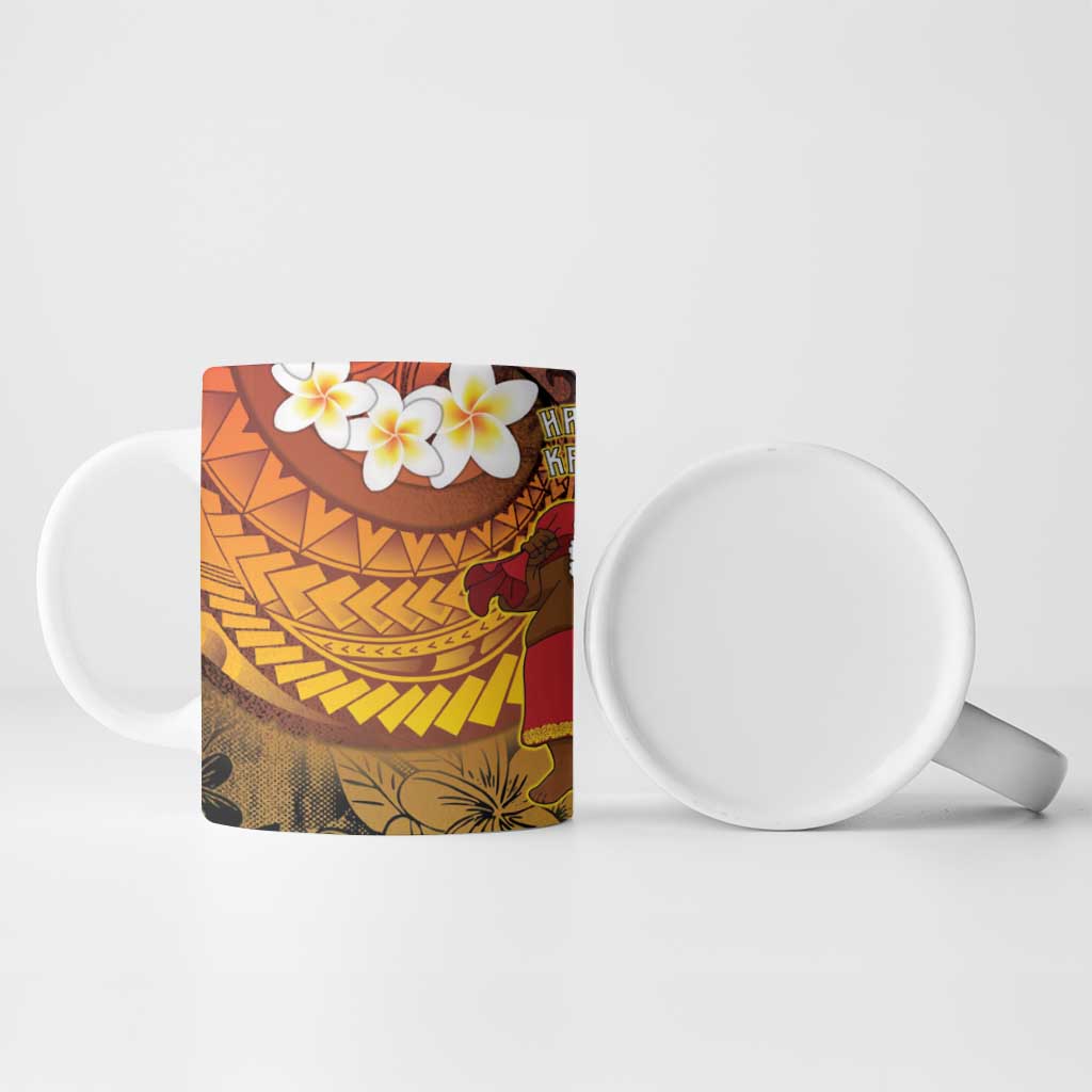 Papua New Guinea Retro Christmas Ceramic Mug Hamamas Krismas LT05 - Polynesian Pride