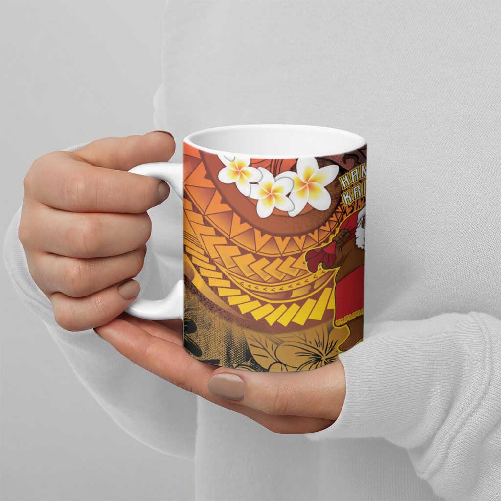 Papua New Guinea Retro Christmas Ceramic Mug Hamamas Krismas LT05 - Polynesian Pride