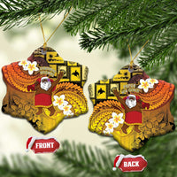 Papua New Guinea Retro Christmas Ceramic Ornament Hamamas Krismas LT05 Snow Flake Colorful - Polynesian Pride