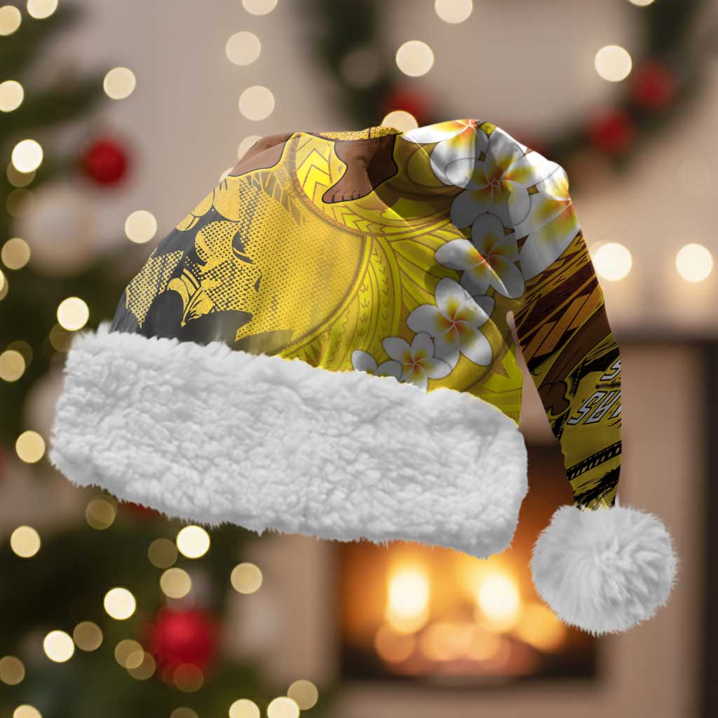 Papua New Guinea Retro Christmas Santa Hat Hamamas Krismas LT05 With Fur Colorful - Polynesian Pride