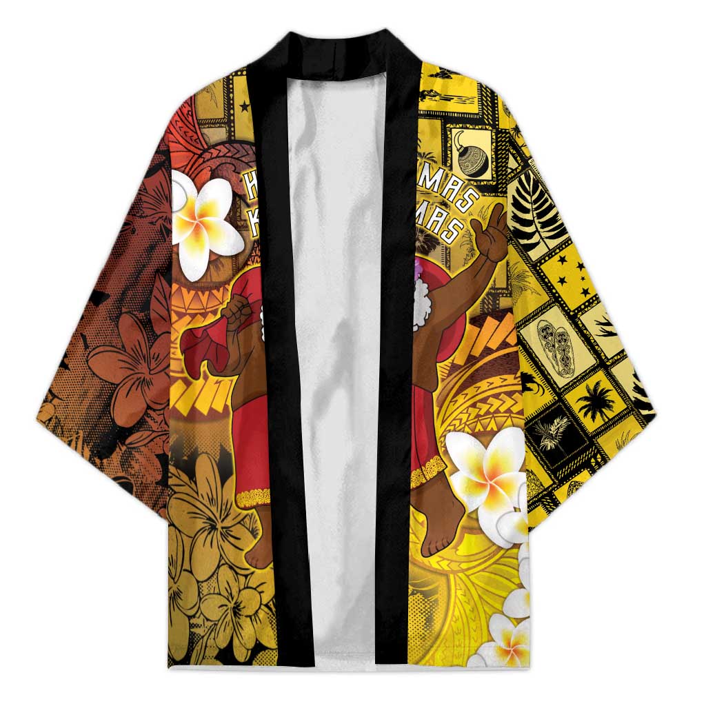 Papua New Guinea Retro Christmas Kimono Hamamas Krismas LT05 Unisex Colorful - Polynesian Pride