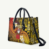 Papua New Guinea Retro Christmas Leather Bag Hamamas Krismas LT05 Colorful - Polynesian Pride