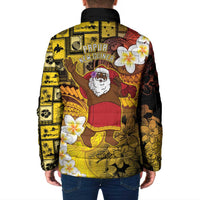 Papua New Guinea Retro Christmas Padded Jacket Hamamas Krismas LT05 - Polynesian Pride