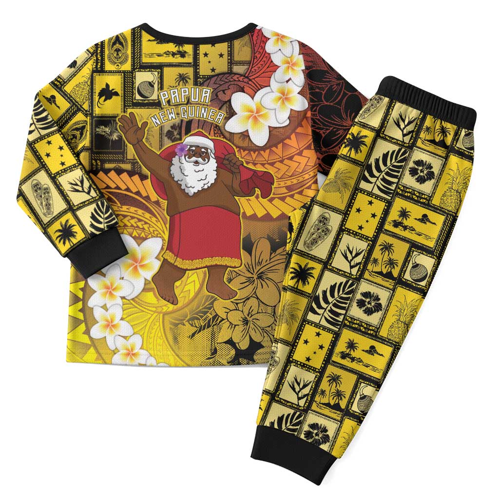 Papua New Guinea Retro Christmas Pajama Set Hamamas Krismas LT05 - Polynesian Pride