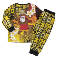 Papua New Guinea Retro Christmas Pajama Set Hamamas Krismas LT05 - Polynesian Pride