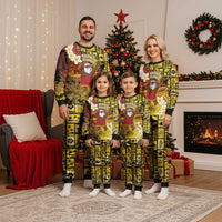 Papua New Guinea Retro Christmas Pajama Set Hamamas Krismas LT05 - Polynesian Pride