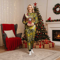 Papua New Guinea Retro Christmas Pajama Set Hamamas Krismas LT05 Women Colorful - Polynesian Pride
