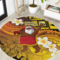 Papua New Guinea Retro Christmas Round Carpet Hamamas Krismas LT05 Colorful - Polynesian Pride