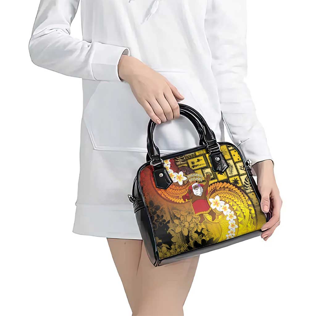 Papua New Guinea Retro Christmas Shoulder Handbag Hamamas Krismas LT05 - Polynesian Pride