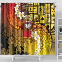 Papua New Guinea Retro Christmas Shower Curtain Hamamas Krismas LT05 - Polynesian Pride