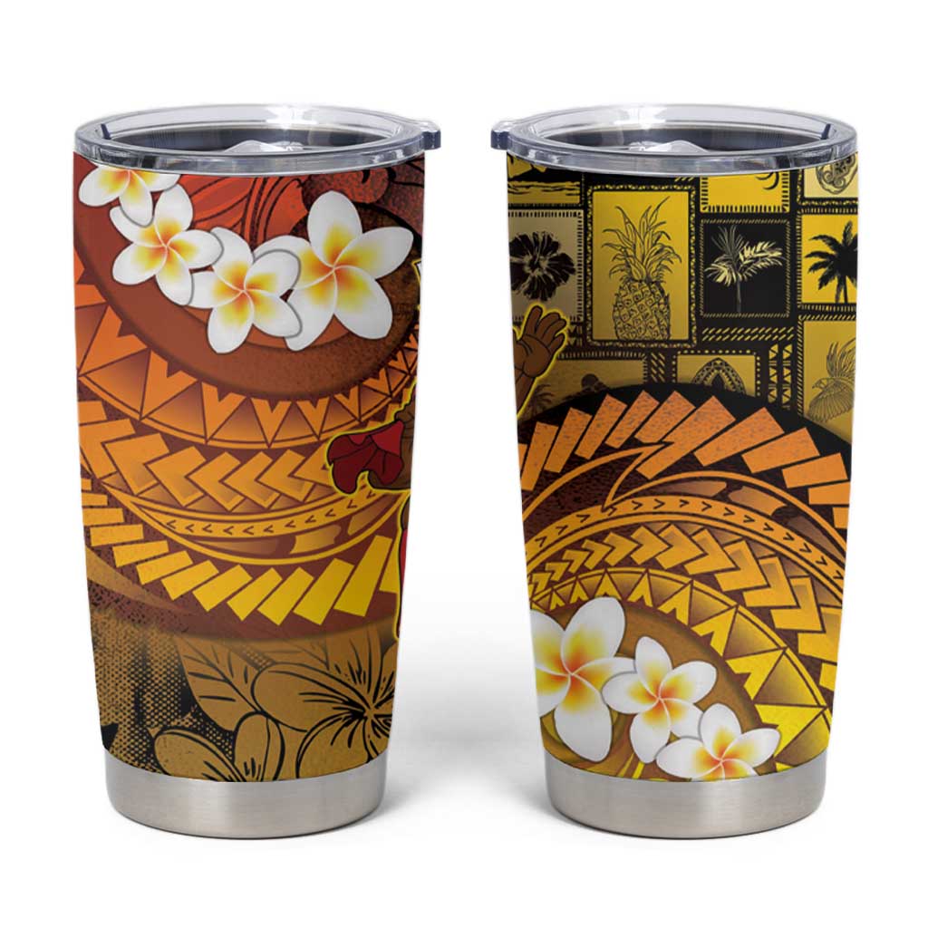 Papua New Guinea Retro Christmas Tumbler Cup Hamamas Krismas LT05 Colorful - Polynesian Pride