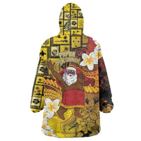 Papua New Guinea Retro Christmas Wearable Blanket Hoodie Hamamas Krismas LT05 - Polynesian Pride