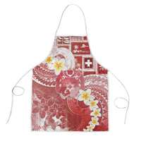 Tonga Christmas Apron Kilisimasi Fiefia Retro Style Red LT05 Red - Polynesian Pride