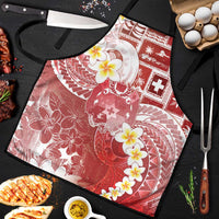 Tonga Christmas Apron Kilisimasi Fiefia Retro Style Red LT05 Red - Polynesian Pride