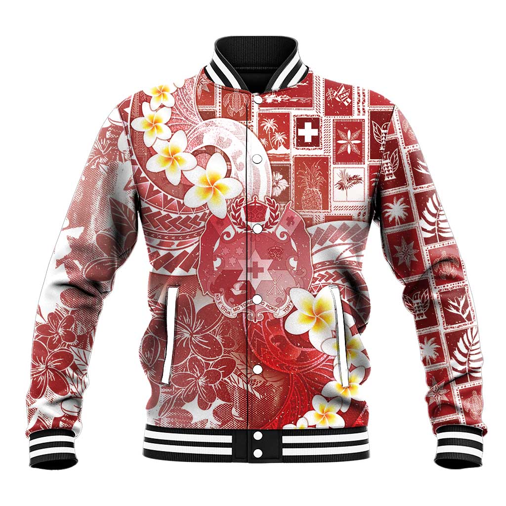 Tonga Christmas Baseball Jacket Kilisimasi Fiefia Retro Style Red LT05 Unisex Red - Polynesian Pride