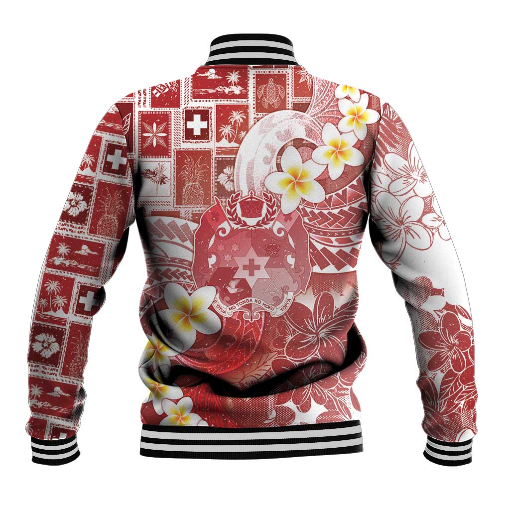 Tonga Christmas Baseball Jacket Kilisimasi Fiefia Retro Style Red LT05 - Polynesian Pride