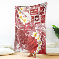 Tonga Christmas Blanket Kilisimasi Fiefia Retro Style Red LT05 - Polynesian Pride