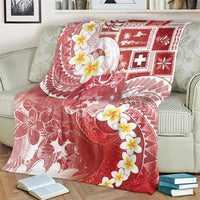 Tonga Christmas Blanket Kilisimasi Fiefia Retro Style Red LT05 - Polynesian Pride