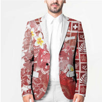 Tonga Christmas Blazer Kilisimasi Fiefia Retro Style Red LT05 - Polynesian Pride