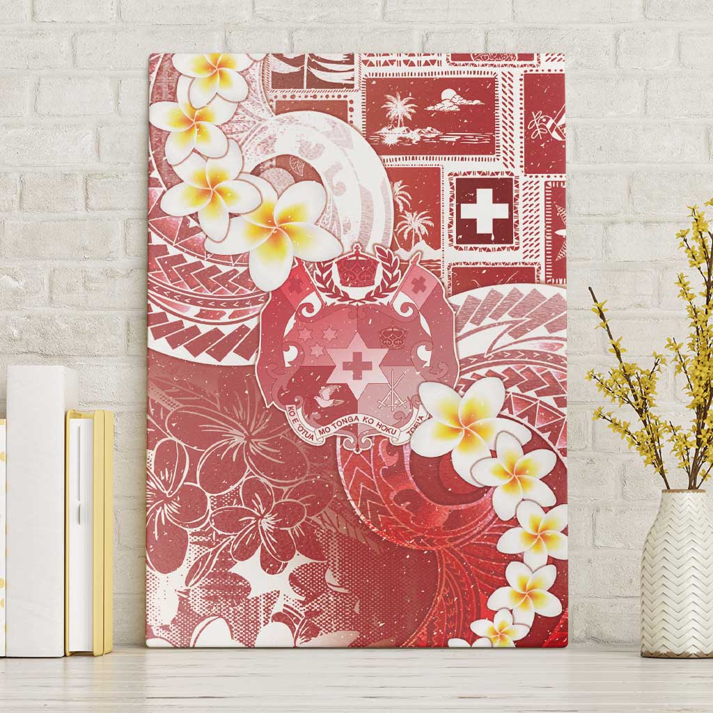 Tonga Christmas Canvas Wall Art Kilisimasi Fiefia Retro Style Red LT05 Without Frame Red - Polynesian Pride