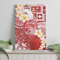 Tonga Christmas Canvas Wall Art Kilisimasi Fiefia Retro Style Red LT05 - Polynesian Pride