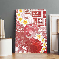 Tonga Christmas Canvas Wall Art Kilisimasi Fiefia Retro Style Red LT05 - Polynesian Pride