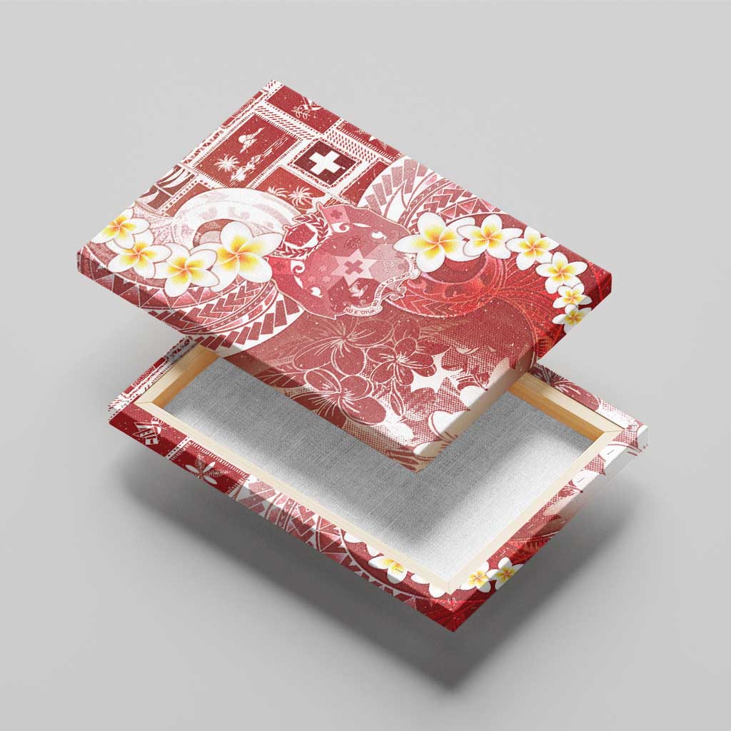 Tonga Christmas Canvas Wall Art Kilisimasi Fiefia Retro Style Red LT05 - Polynesian Pride